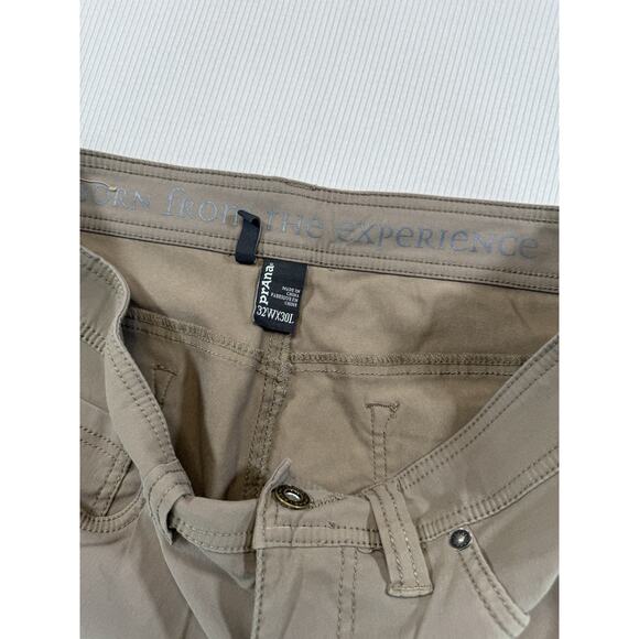prAna Stretch Nylon Pants Mens 32x30 Brown Outdoor Hiking Casual - Picture 7 of 9